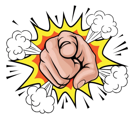 Hand gesture pointing